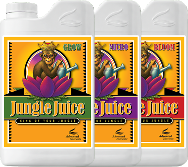 Gama Jungle Juice Grow, Micro y Bloom de Advanced Nutrients