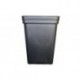 MACETA ANTI-ESTRES NB CUADRADA NEGRA (1,60L)  * MACETAS Y BANDEJAS