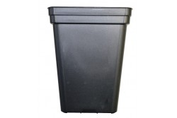 MACETA ANTI-ESTRES NB CUADRADA NEGRA (1,60L)  * MACETAS Y BANDEJAS