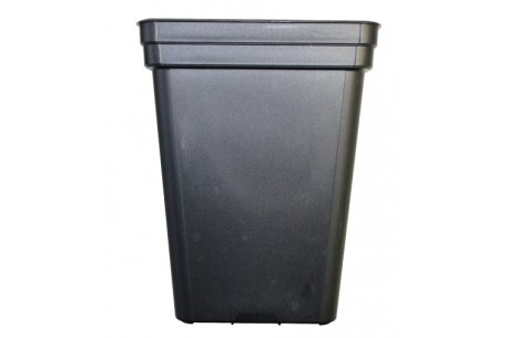 MACETA ANTI-ESTRES NB CUADRADA NEGRA (1,60L)  * MACETAS Y BANDEJAS