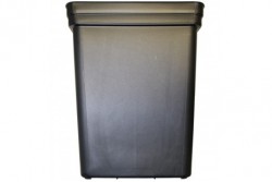 MACETA PURE NEGRA CUADRADA 18LTR  (30 UDS) PURE FACTORY