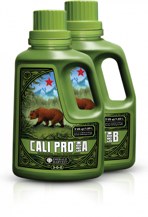 Gama Emerald Harvest Cali Pro Grow A y B; componentes vendidos por separado